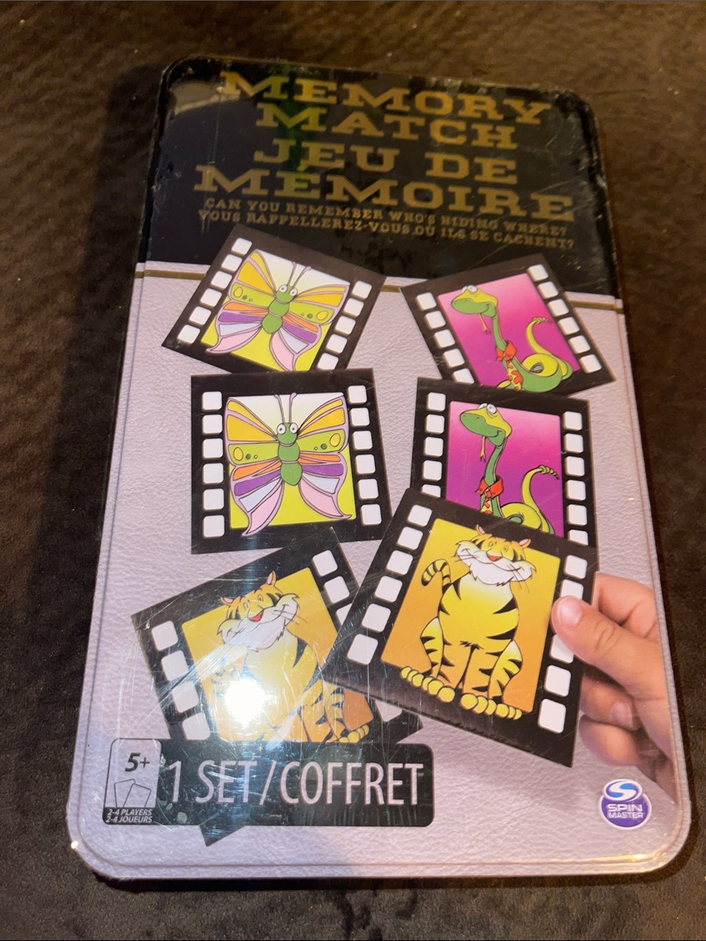 Memory Match Card Game Tin - Multicolor